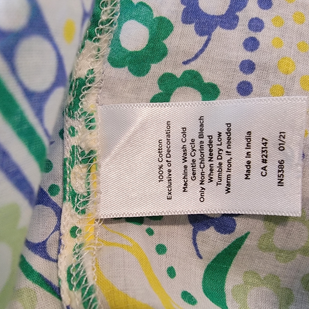 Boho Talbots Multicolor Patterned Blouse - image 6